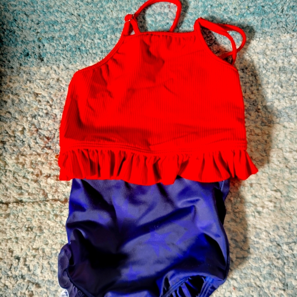 Kortni Jeane: baby girl 2 piece high waist swimsuit